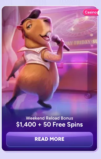 Claim your weekend reload bonus of $1,400 and 50 free spins at SpinBara Casino Weekend Reload Bonus: $1,400 + 50 Free Spins